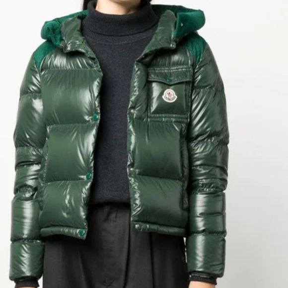 Moncler Green Hooded Down Jacket Sz US Medium/Small - Picture 12 of 16